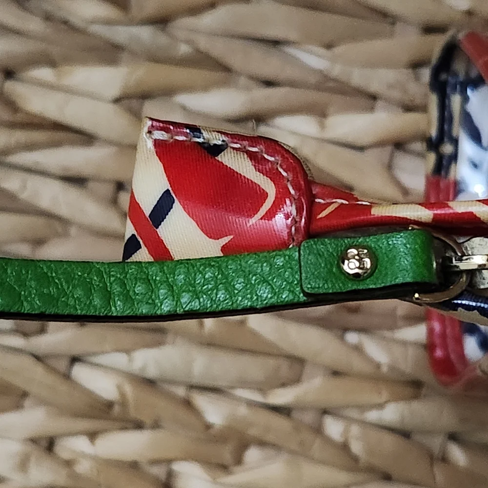 kate spade White, Red & Navy Lobster Print Cosmetic Pouch